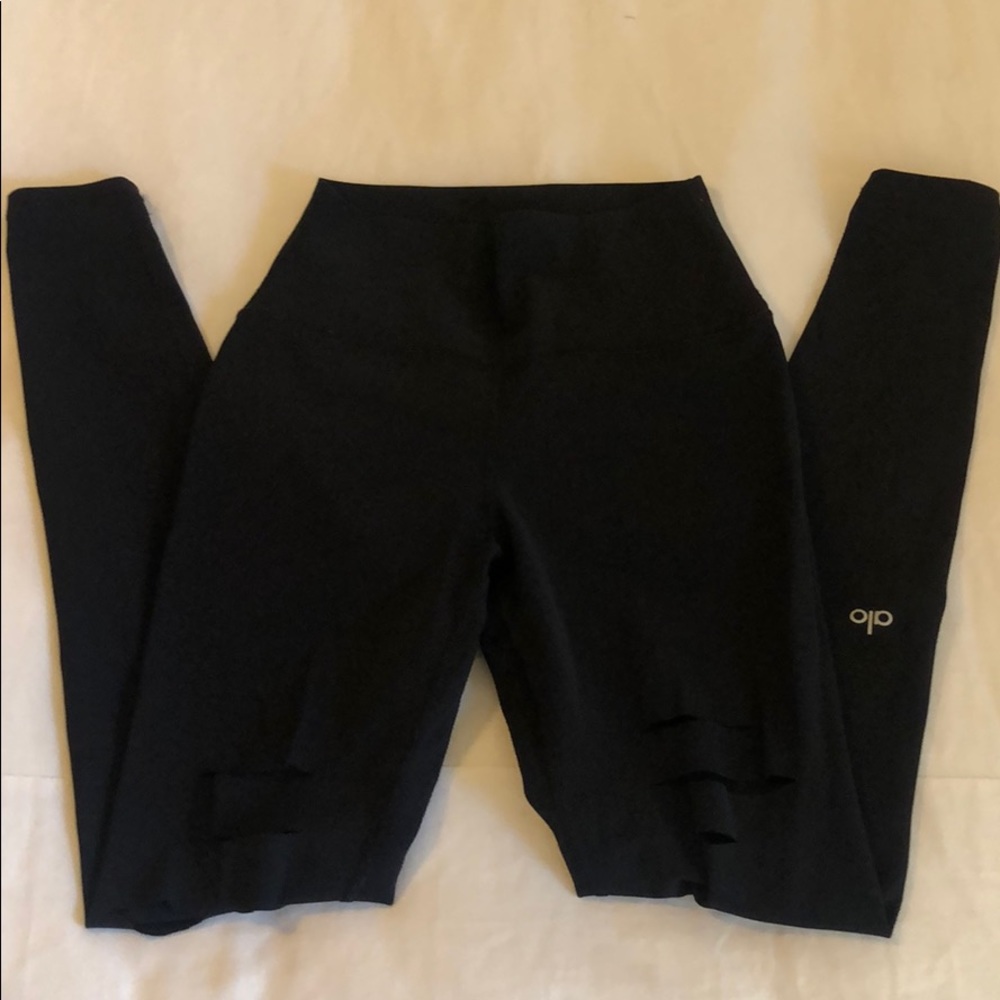 Alo Yoga High Waist Ripped Warrior Leggings